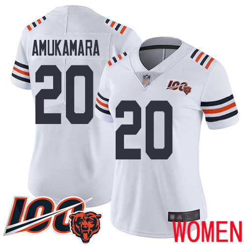 Chicago Bears Limited White Women Prince Amukamara Jersey NFL Football #20 100th Season